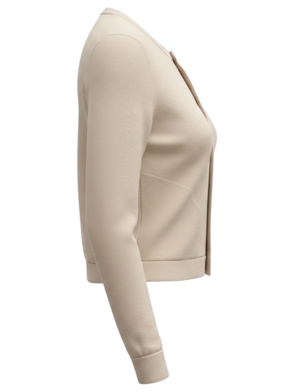 BRUNELLO CUCINELLI OAT BEIGE CASHMERE KNIT CARDIGAN SWEATER - Picture 2 of 5